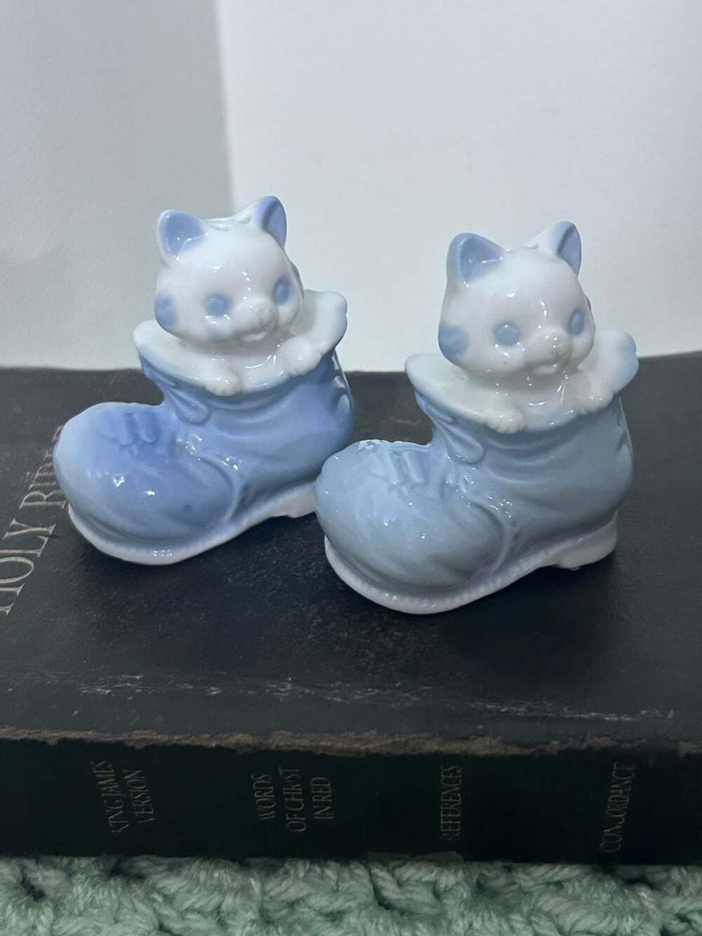 Cat in a Boot Salt & Pepper Shakers